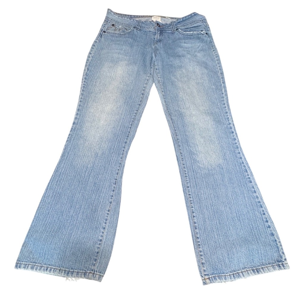 Jordache Flare Jeans Womens 13/14 Stretch Light Wash Y2K Denim Blue